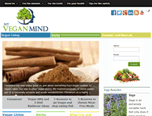 Tablet Screenshot of myveganmind.com